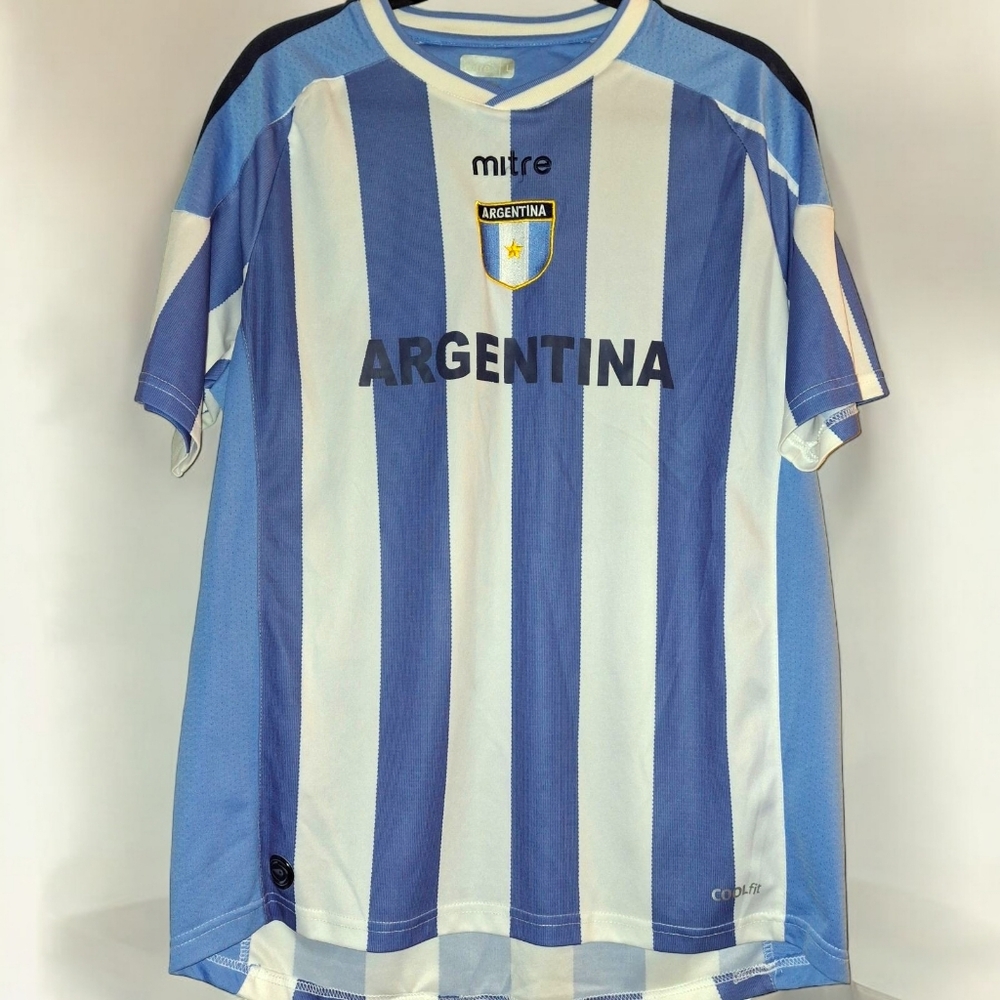 Argentina futbol jersey Retro Mitre size Large